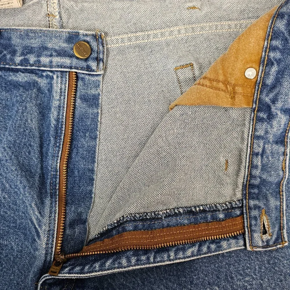 Carhartt Denim Relaxed Fit Straight Leg Cotton Blue Jeans